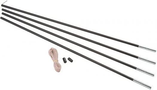 Coleman Fiberglass Tent 27" Pole Replacement Kit of 4, Black