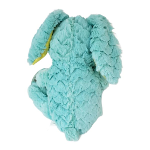 Homerbest Easter Bunny Plush Rabbit Ruffled Fur Pastel Green 13" - Image 4