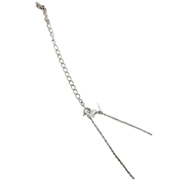 Silver Tone Dragonfly Pendant Necklace 16 Inch - Image 3