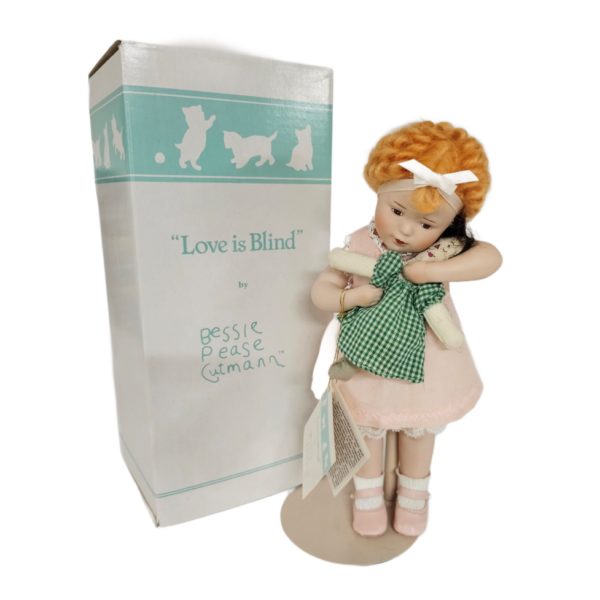 Vintage 1988 "Love Is Blind" Bessie Pease Gutmann 11 Porcelain Art Doll - Image 3