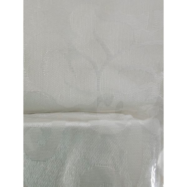 Town & Country Everything Table Set Fabric White 60x102 Oblong Tablecloth, Vinyl Table Pad, 8 Napkins - Image 7
