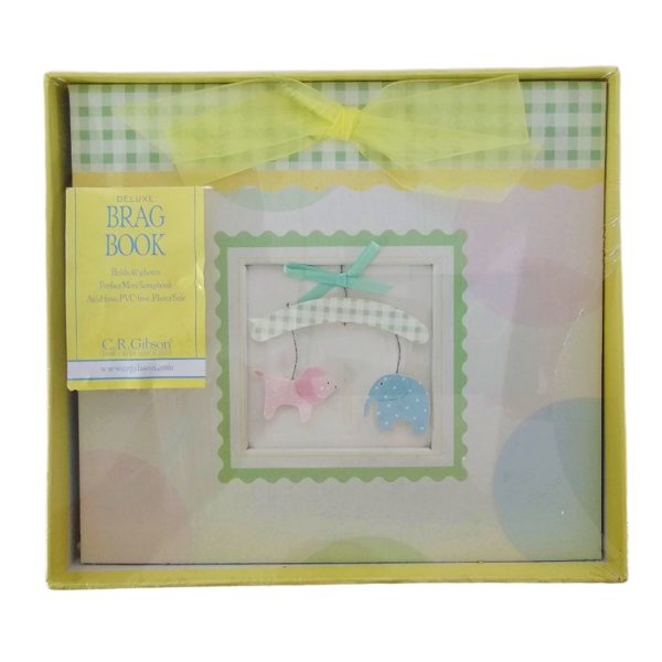 C. R. Gibson Animal Parade Pink Blue Deluxe Baby Brag Book Photo Album - Image 5