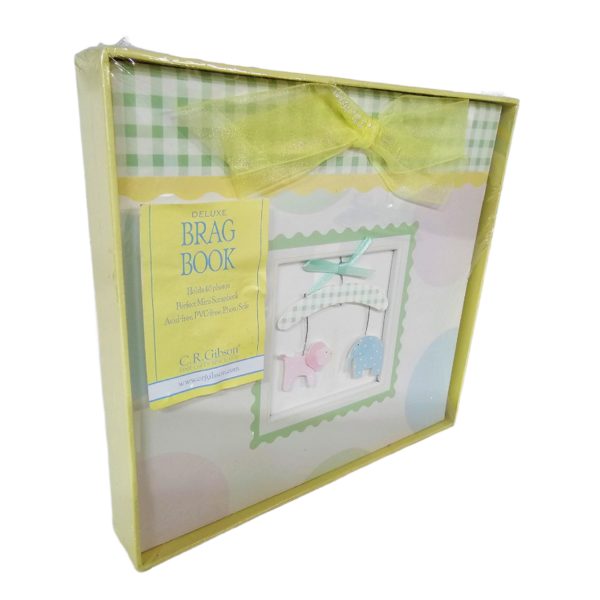 C. R. Gibson Animal Parade Pink Blue Deluxe Baby Brag Book Photo Album - Image 6