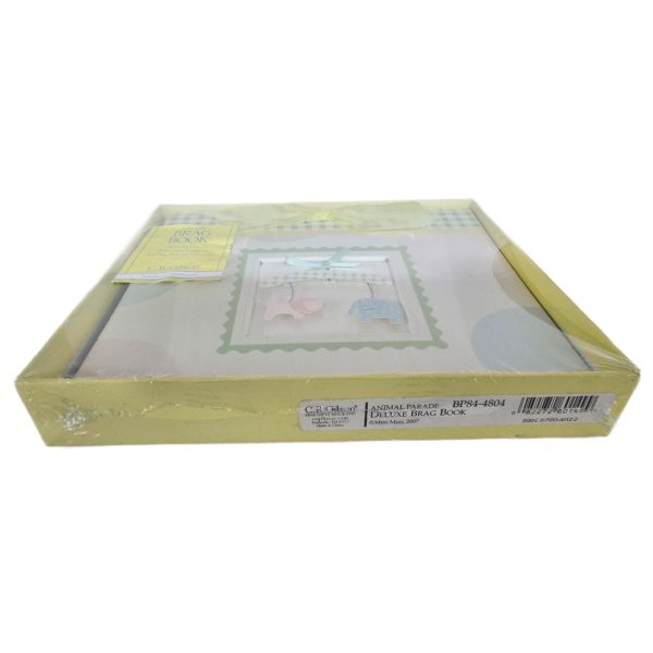 C. R. Gibson Animal Parade Pink Blue Deluxe Baby Brag Book Photo Album - Image 7