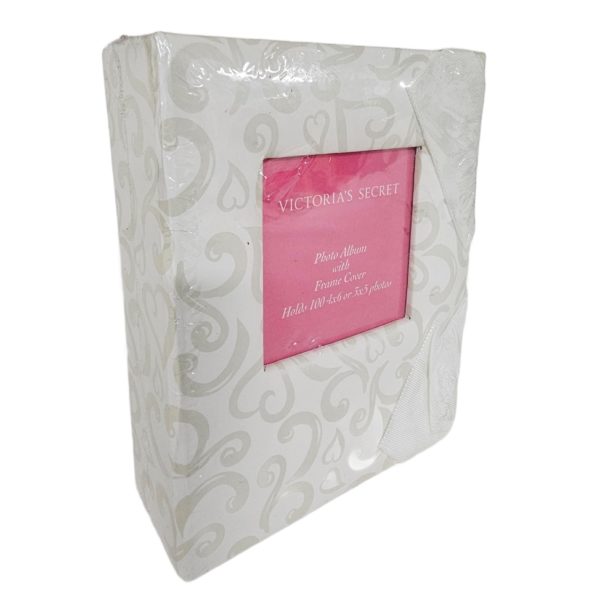 Victoria's Secret White & Pink Mini Photo Album Holds 100 Photos 4x6 or 3x5 - Image 3