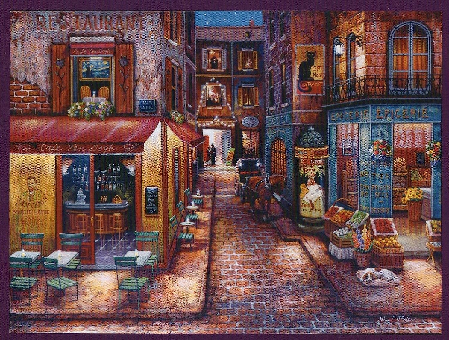 Assorted Puzzles 4 Pack Bundle: Pirates of the Caribbean Kids 100 Piece Jigsaw Puzzle, Springbok America The Beautiful Family Jigsaw Puzzle, 300 Piece Puzzle Cafe Van Gogh EZ GRASP, 500 Piece Jigsaw Puzzles Table for Two with Ocean View - Image 5