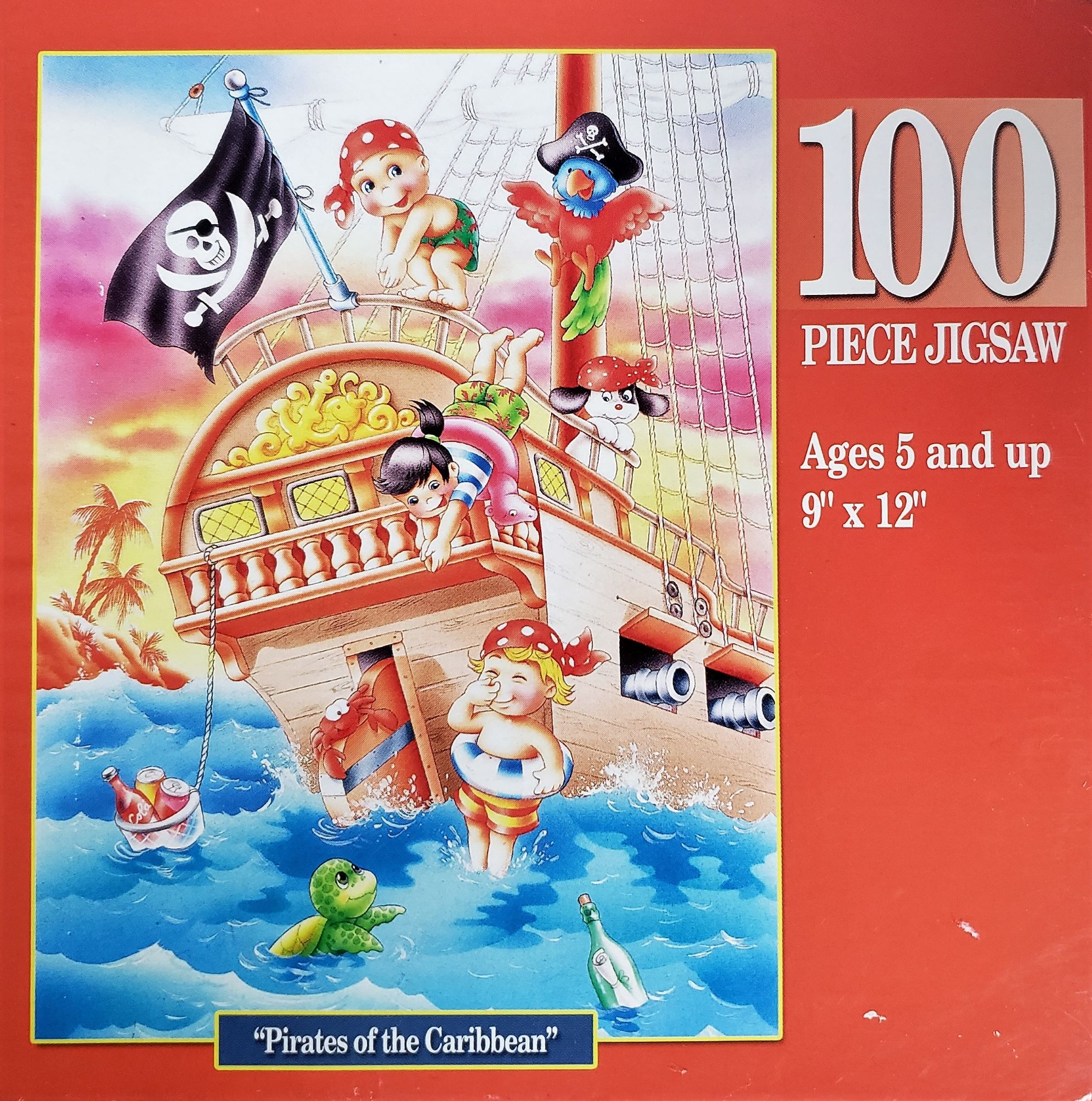 Assorted Puzzles 4 Pack Bundle: Pirates of the Caribbean Kids 100 Piece Jigsaw Puzzle, Springbok America The Beautiful Family Jigsaw Puzzle, 300 Piece Puzzle Cafe Van Gogh EZ GRASP, 500 Piece Jigsaw Puzzles Table for Two with Ocean View - Image 3