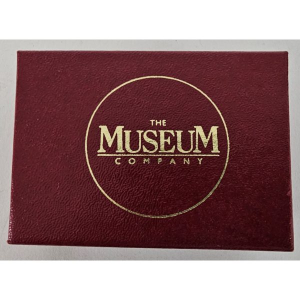 Vintage Gold Tone Red Rose Pin Brooch The Museum Company - Image 4