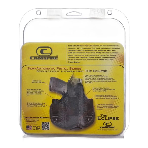 CrossFire Gun Holster The Eclipse 2"-2.5" Sub-Compact Right Handed Pistol - Image 4