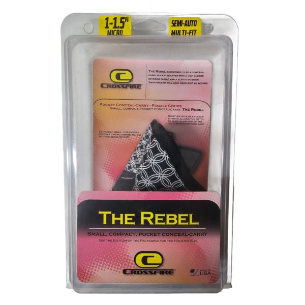 CrossFire The Rebel Women's Pocket Conceal-Carry 1" - 1.5" Sub-Compact Holster, Ambidextrous, Color: Fusion - Image 3