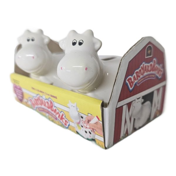 Barnyard Banks Ceramic Cow Set 3 1/8 Inch Personalize w/Markers - Image 5
