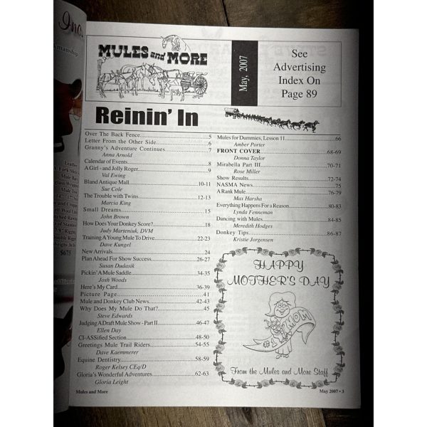 Mules and More - May 2007 Vol. 17 Issue 7 (Back Issue Magazine) - Image 3