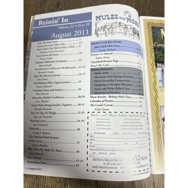 Mules and More - Aug. 2011 Vol. 21 Issue 10 (Back Issue Magazine) - Image 3