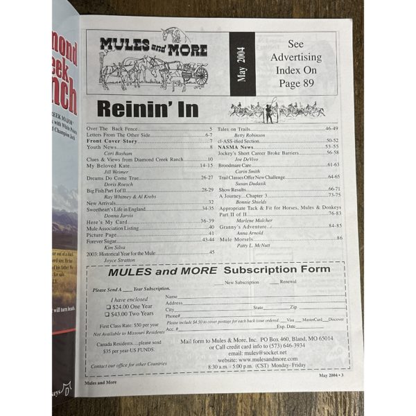 Mules and More - May 2004 Vol. 14 issue 7 (Back Issue Magazine) - Image 3