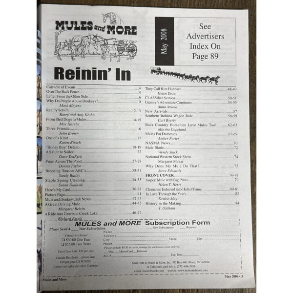 Mules and More - May 2008 Vol. 18 Issue 7 (Back Issue Magazine) - Image 3