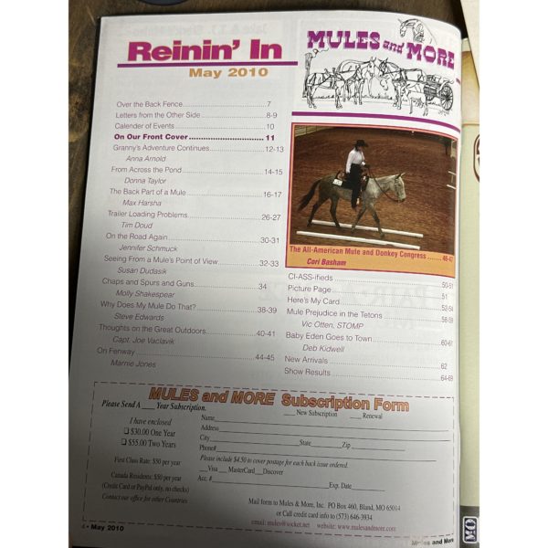 Mules and More - May 2010 Vol. 20 Issue 7 (Back Issue Magazine) - Image 3