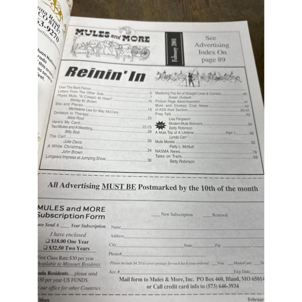 Mules and More - Feb. 2001 Vol. 11 Issue 4 (Back Issue Magazine) - Image 3