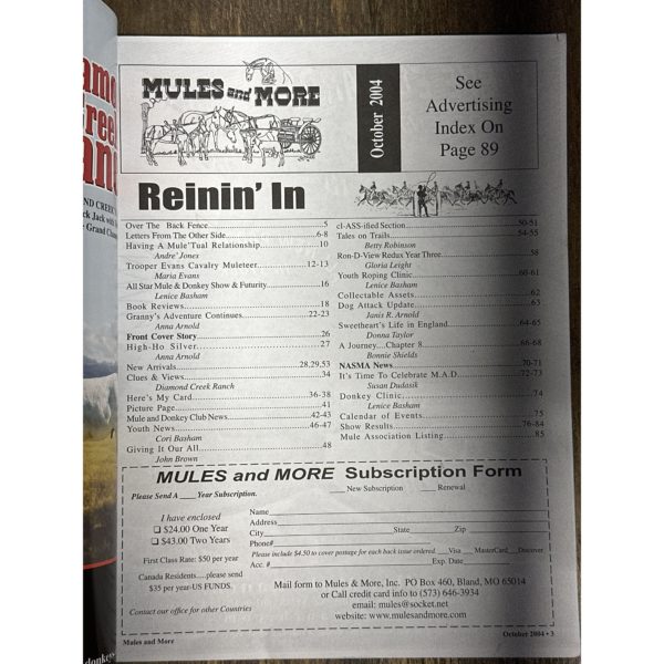 Mules and More - Oct. 2004 Vol 14. Issue 12 (Back Issue Magazine) - Image 3