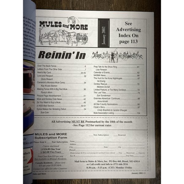 Mules and More - Jan. 2002 Vol. 12 Issue 3 (Back Issue Magazine) - Image 3