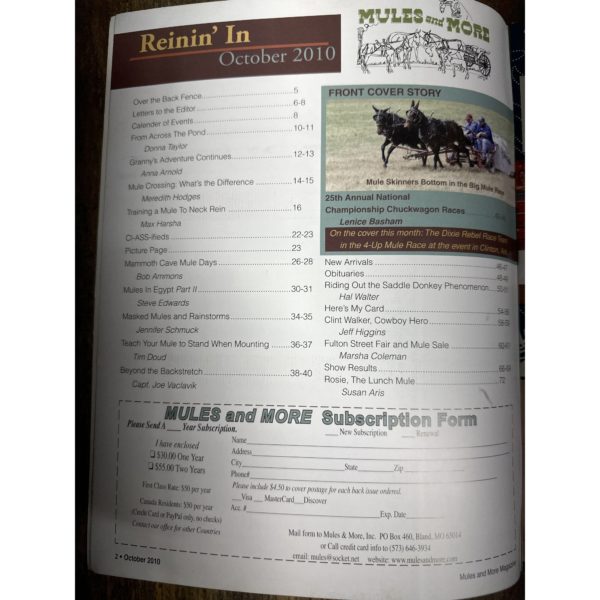 Mules and More - Oct. 2010 Vol. 20 Issue 12 (Back Issue Magazine) - Image 3