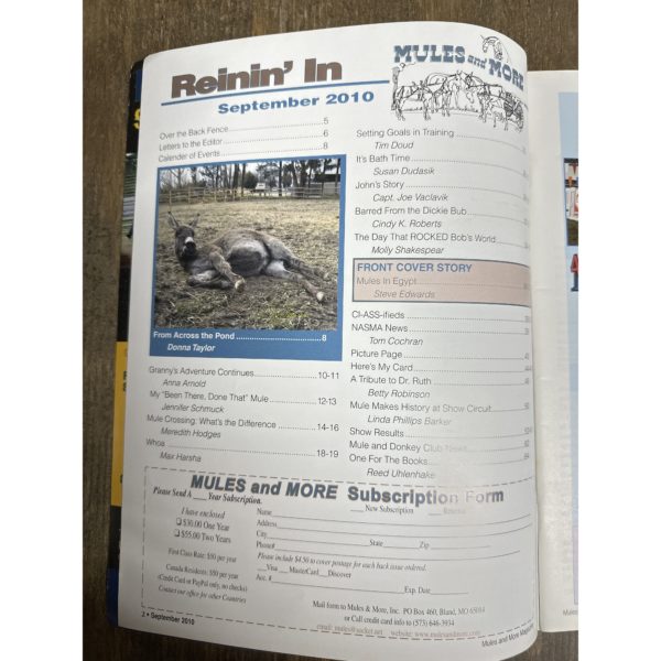 Mules and More - Sept. 2010 Vol. 20 Issue 11 (Back Issue Magazine) - Image 3