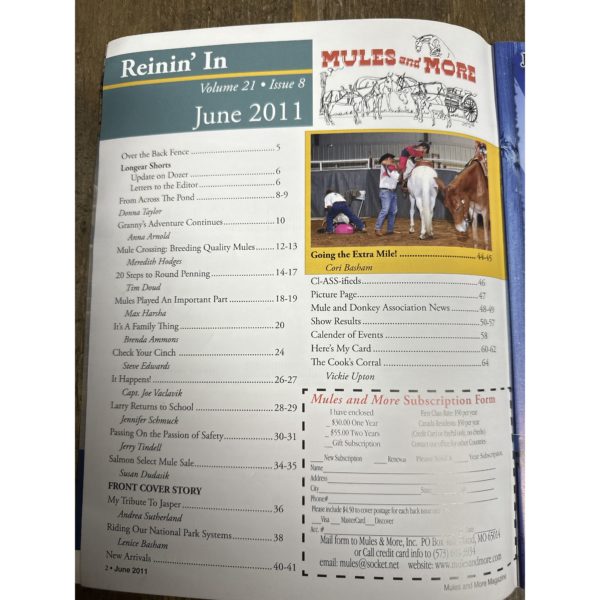 Mules and More - Jun. 2011 Vol. 21 Issue 8 (Back Issue Magazine) - Image 3