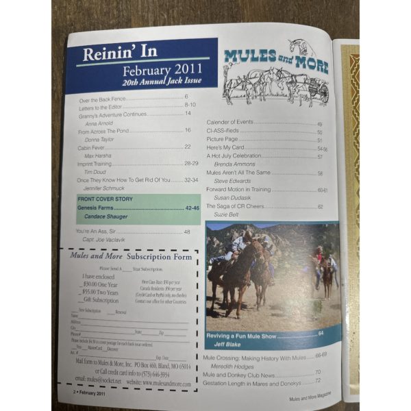 Mules and More - Feb. 2011 Vol. 21 Issue 4 (Back Issue Magazine) - Image 3