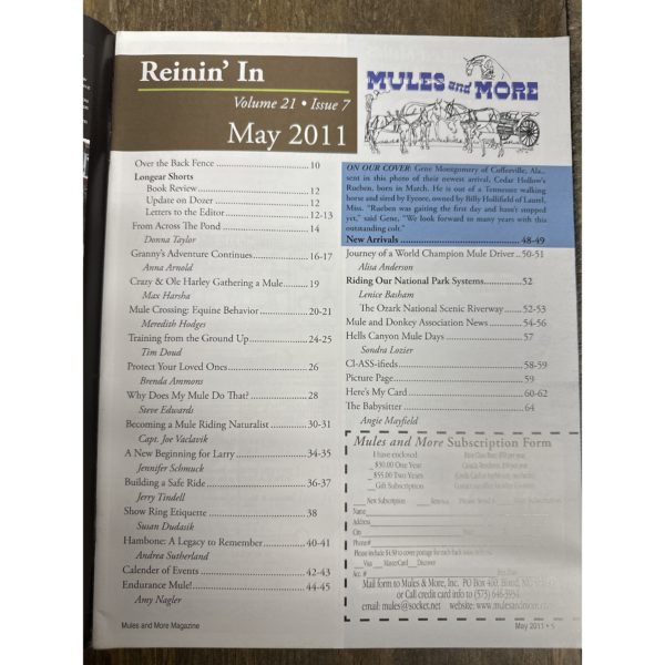 Mules and More - May 2011 Vol. 21 Issue 7 (Back Issue Magazine) - Image 3