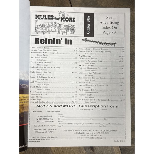 Mules and More - Oct. 2006 Vol. 16 Issue 12 (Back Issue Magazine) - Image 3