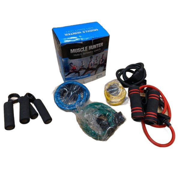 Muscle Hunter Fitness Insanity Resistance Bands, 5 Exercise Bands, 10-50 lbs - Image 3