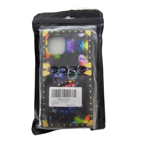Disney Stitch iPhone 12 Pro Jelly Phone Case Multicolor Black/Gold Trim - Image 4