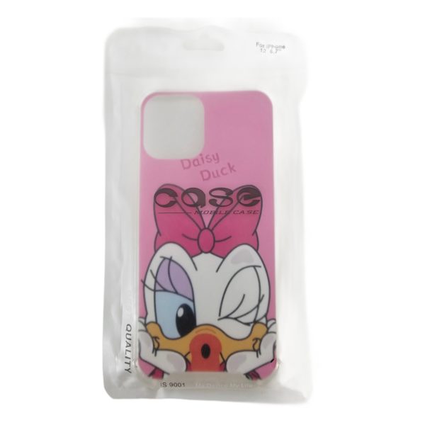 Disney Daisy Duck iPhone 12 Pro Max Pink 6.7" Silicone Jelly Phone Case - Image 5