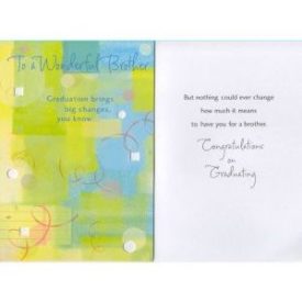 Graduation Greeting Card For Brother